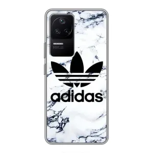 Чохли Адидас для Xiaomi POCO F4 (5G) (AlphaPrint) (Адідас на мраморі)