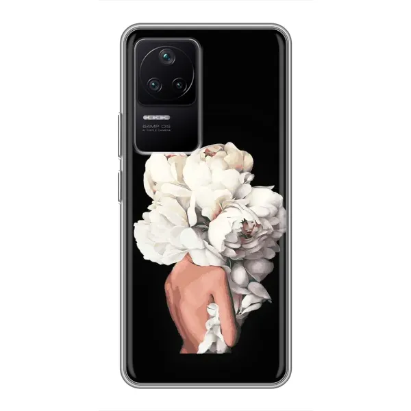 Чехол с принтом «Белые цветы» для Xiaomi POCO F4 (5G) Чехол с принтом «Белые цветы» для Xiaomi POCO F4 (5G)