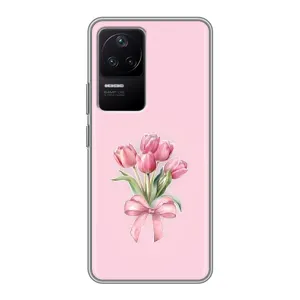 Чохол з розовим принтом для Xiaomi POCO F4 (5G) (Букет квітів)