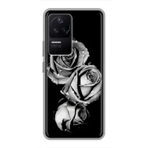 Чохол з картинкою (Стильні) Ксяомі ПОКО Ф4 (5G) - (AlphaPrint) (Чорна троянда)