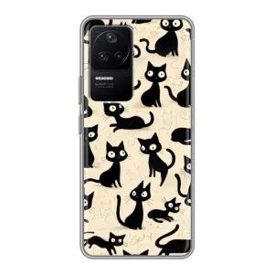 Чохол з малюнком кіт на Xiaomi POCO F4 (5G) (Чорні коти)