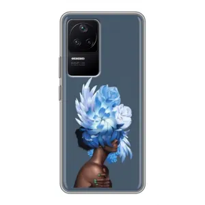 Чехлы (ART) Цветы на Xiaomi POCO F4 (5G) (VPrint) (Квіти на голові)