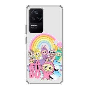 Чохол з Лабубу на Xiaomi POCO F4 (5G) (Фон Лабубу)
