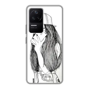 Чохол з друком для Xiaomi POCO F4 (5G) - (Мода) (AlphaPrint) (Фото дівчини)