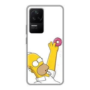 Чjхол з Сімпсонами для Xiaomi POCO F4 (5G) (VPrint) (Гомер з пончиком)