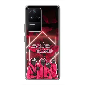 Чохол Гра в кальмара для Xiaomi POCO F4 (5G) (Охоронці Гра кальмара)