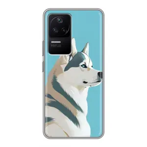 Чохол з Хаскі Xiaomi POCO F4 (5G) - (AlphaPrint) (Хаскі арт)