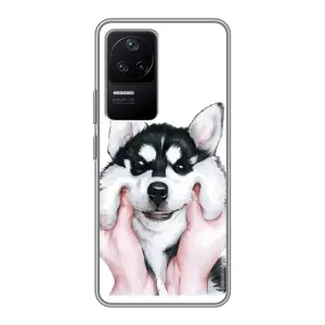 Чохол з Хаскі Xiaomi POCO F4 (5G) - (AlphaPrint) (Хаскі улибака)