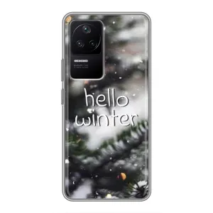 Новорічні, Святкові Чохли для Xiaomi POCO F4 (5G) - 2024 год (Hello winter)