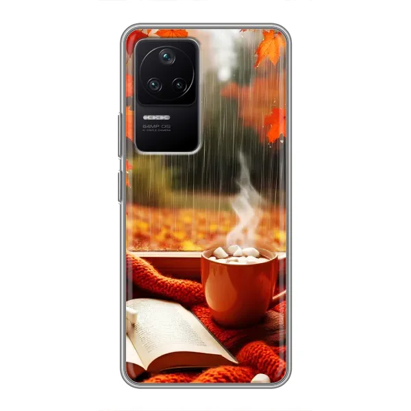 Чехол с принтом «Кофе и дождь» для Xiaomi POCO F4 (5G) Чехол с принтом «Кофе и дождь» для Xiaomi POCO F4 (5G)