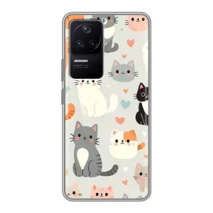 Чохол з малюнком кіт на Xiaomi POCO F4 (5G) (Колаж котів)