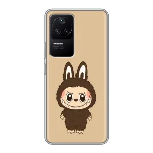 Чохол з Лабубу на Xiaomi POCO F4 (5G) (Bored Ape в червоному)