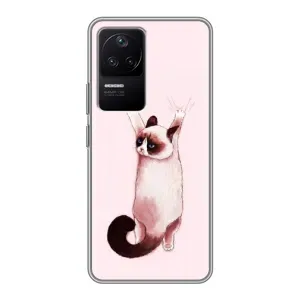 Чохол на Ксяомі ПОКО Ф4 (5G) з Котиками (VPrint) (Котик падає)