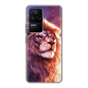 Чохол з картинкою ЛЕВ для Xiaomi POCO F4 (5G) (VPrint) (Красочний Лев)
