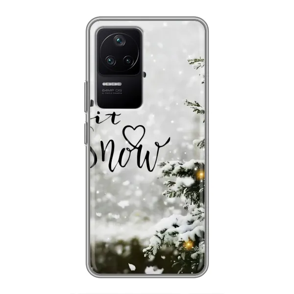 Чохол з принтом «Let it snow» для Xiaomi POCO F4 (5G)