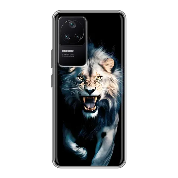 Чохол з принтом «Лев у темряві» для Xiaomi POCO F4 (5G)