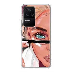 Чохол з друком для Xiaomi POCO F4 (5G) - (Мода) (AlphaPrint) (Макіяж)