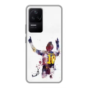 Чехлы Месси для Xiaomi POCO F4 (5G) (AlphaPrint) (Messi Barca)