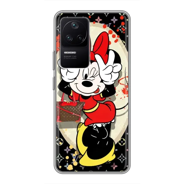 Чехол с принтом «Минни peace» для Xiaomi POCO F4 (5G)