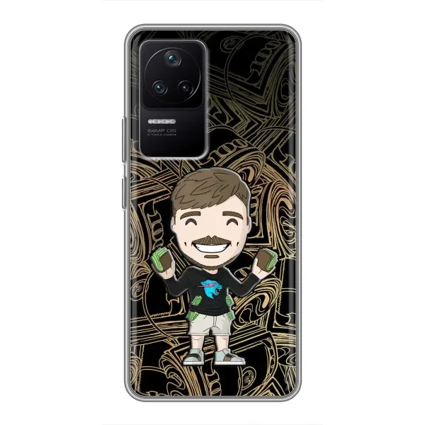 Чохол з принтом «Mister Beast» для Xiaomi POCO F4 (5G)
