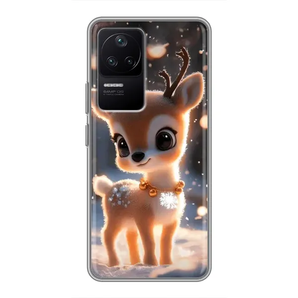 Чехол с принтом «Олененок» для Xiaomi POCO F4 (5G)