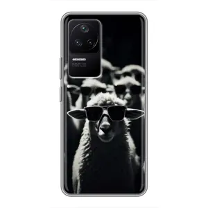 Чохол з принтом стильні тварини для Ксяомі ПОКО Ф4 (5G) (Овечка в окулярах)