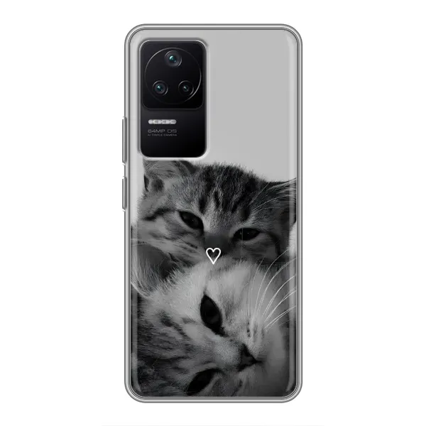 Чохол з принтом «Пара котів» для Xiaomi POCO F4 (5G)