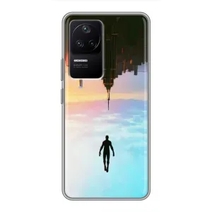 Чохол з людиною павуком для Xiaomi POCO F4 (5G) - (AlphaPrint) (Людина павук)