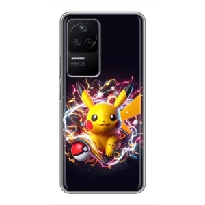 Чохол з Пікачу на Xiaomi POCO F4 (5G) (Пікачу з м'ячем)