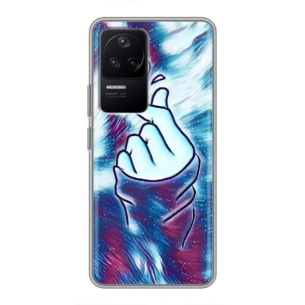 Чохол з принтом «Радужне серце» для Xiaomi POCO F4 (5G)