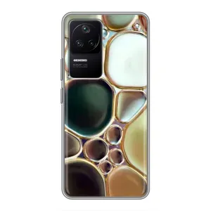 Мраморний чехол на Xiaomi POCO F4 (5G) (VPrint) (Радужний Мрамор)