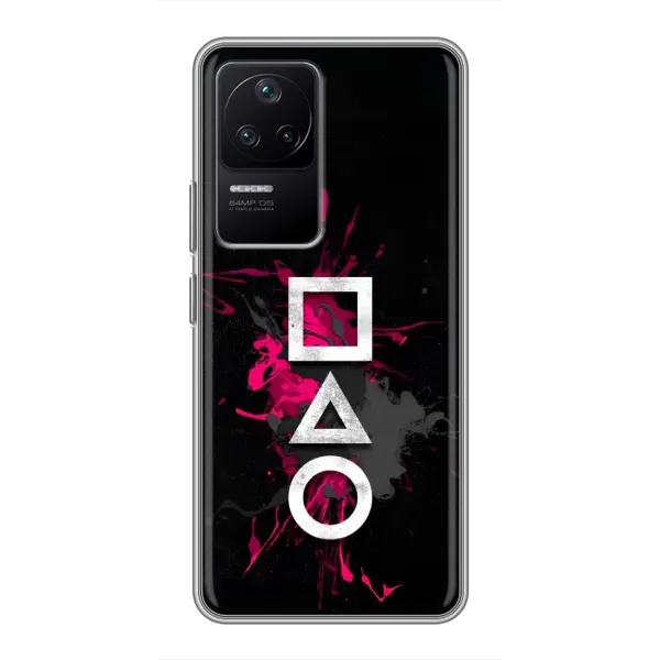Чохол з принтом «Символи Гра кальмара» для Xiaomi POCO F4 (5G)