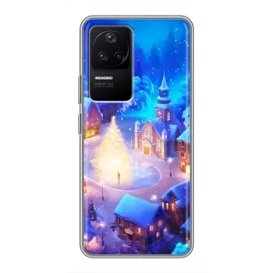 Різдвяні Чохли для Xiaomi POCO F4 (5G) (VPrint) (Різдвяне місто)