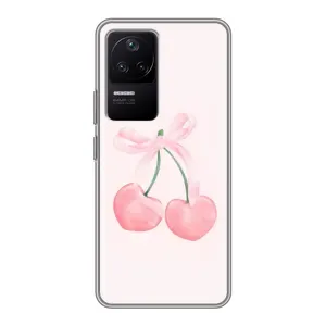 Чохол з розовим принтом для Xiaomi POCO F4 (5G) (Рожеві вишні)