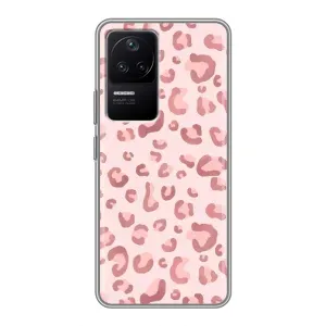 Чохол з розовим принтом для Xiaomi POCO F4 (5G) (Рожевий леопард)