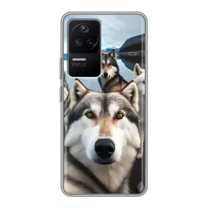 Чохол з Хаскі Xiaomi POCO F4 (5G) - (AlphaPrint) (Селфі Хаскі)