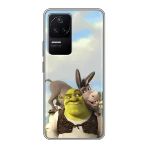 Чохол з мультфільмом Шрек на Xiaomi POCO F4 (5G) (Шрек та Осел)