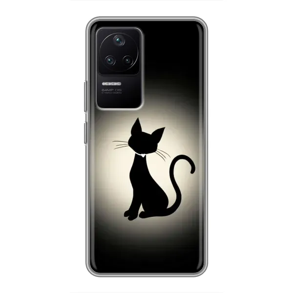 Чехол с принтом «Силуэт котика» для Xiaomi POCO F4 (5G) Чехол с принтом «Силуэт котика» для Xiaomi POCO F4 (5G)