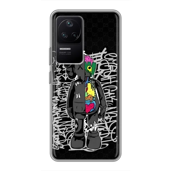 Чохол з принтом «Стиль Bearbrick» для Xiaomi POCO F4 (5G)