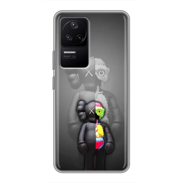 Чохол з принтом «Тіло Bearbrick» для Xiaomi POCO F4 (5G)
