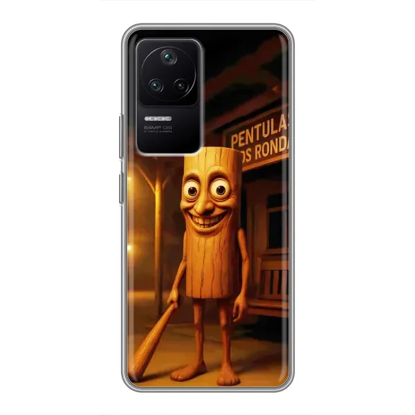 Чохол з принтом «Тунг тунг сахур» для Xiaomi POCO F4 (5G) Чохол з принтом «Тунг тунг сахур» для Xiaomi POCO F4 (5G)