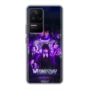Чохол з дизайном Венздей 2 на Xiaomi POCO F4 (5G) (Фіолетова магія Венздей)