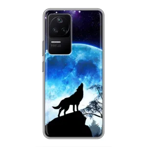Захисні чохли для Ксяомі ПОКО Ф4 (5G) (AlphaPrint) (ХІТ продаж) ВОВК (Вовк на місяць)