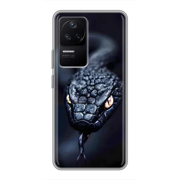 Чохол з принтом «Чорна змія» для Xiaomi POCO F4 (5G)