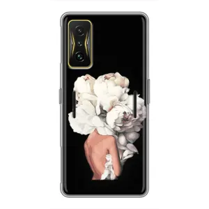 Чехлы (ART) Цветы на Xiaomi POCO F4 GT (VPrint) (Білі квіти)