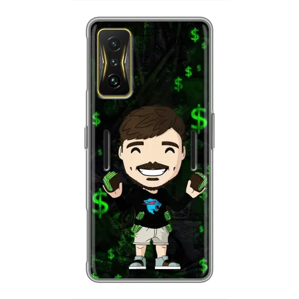 Чехол с принтом «Блогер Beast» для Xiaomi POCO F4 GT Чехол с принтом «Блогер Beast» для Xiaomi POCO F4 GT
