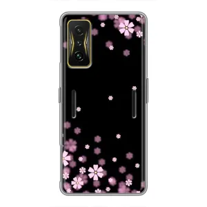 Чохол для Сяомі POCO F4 GT - з принтом (Дизайнерські) (AlphaPrint) (Квіти маленькі)
