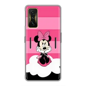 Эксклюзивный чехол для Xiaomi POCO F4 GT (AlphaPrint - Мультяшные) (Девочка Maus)