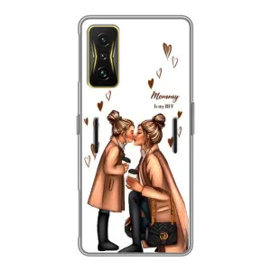 Чохол з друком для Xiaomi POCO F4 GT - (Мама з дитинкою) (AlphaPrint) (Донька і мама)