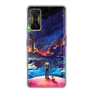 Космічні Чохли для Сяомі POCO F4 GT (VPrint) (Вид Галактики)